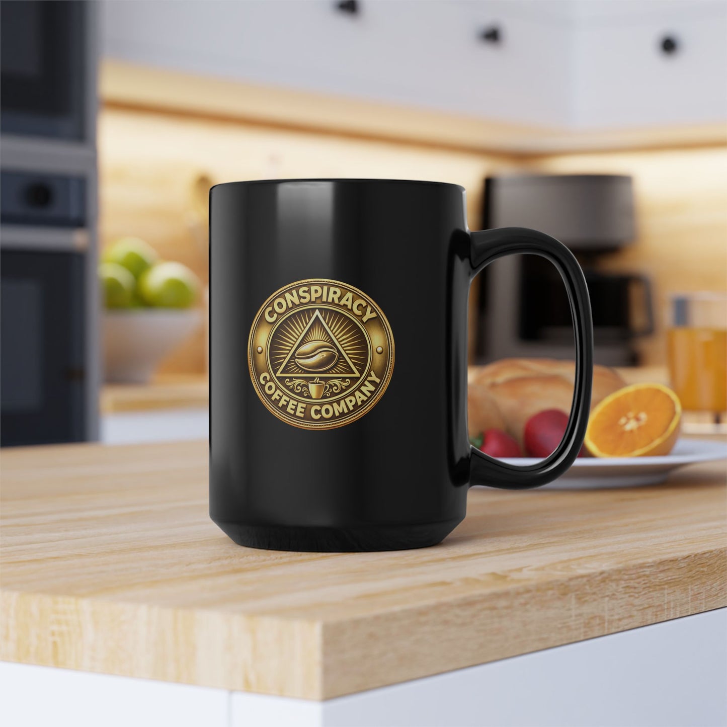 MK ULTRA DARK Black Mug, 15oz