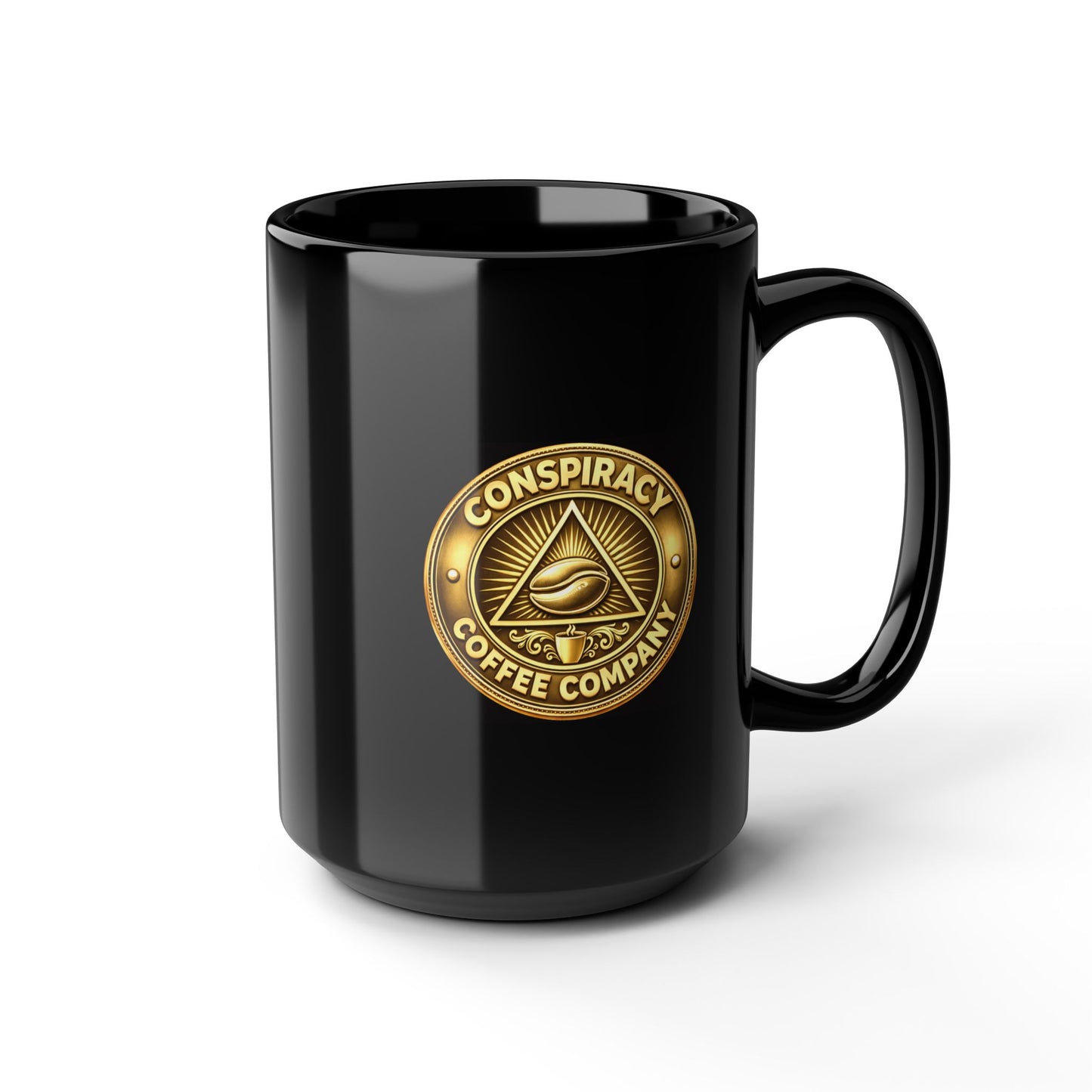 End of The Map™ meme Black Mug, 15oz