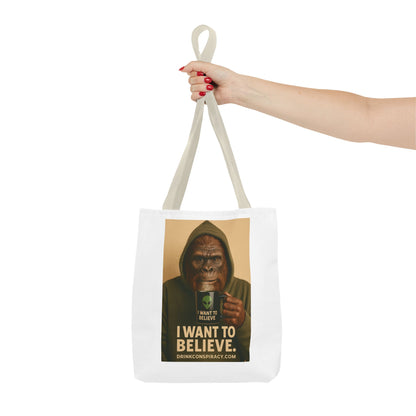 I want to Believe Tote Bag (AOP)