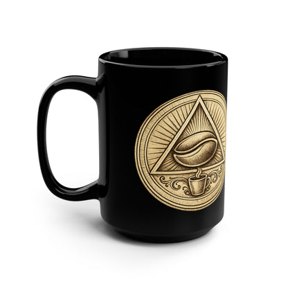 CCC Gold Logo Black Mug, 15oz
