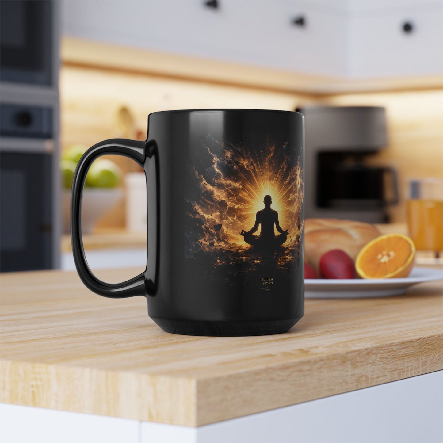 Stillness Is Power™ Black Mug, 15oz