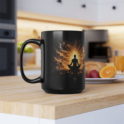 Stillness Is Power™ Black Mug, 15oz