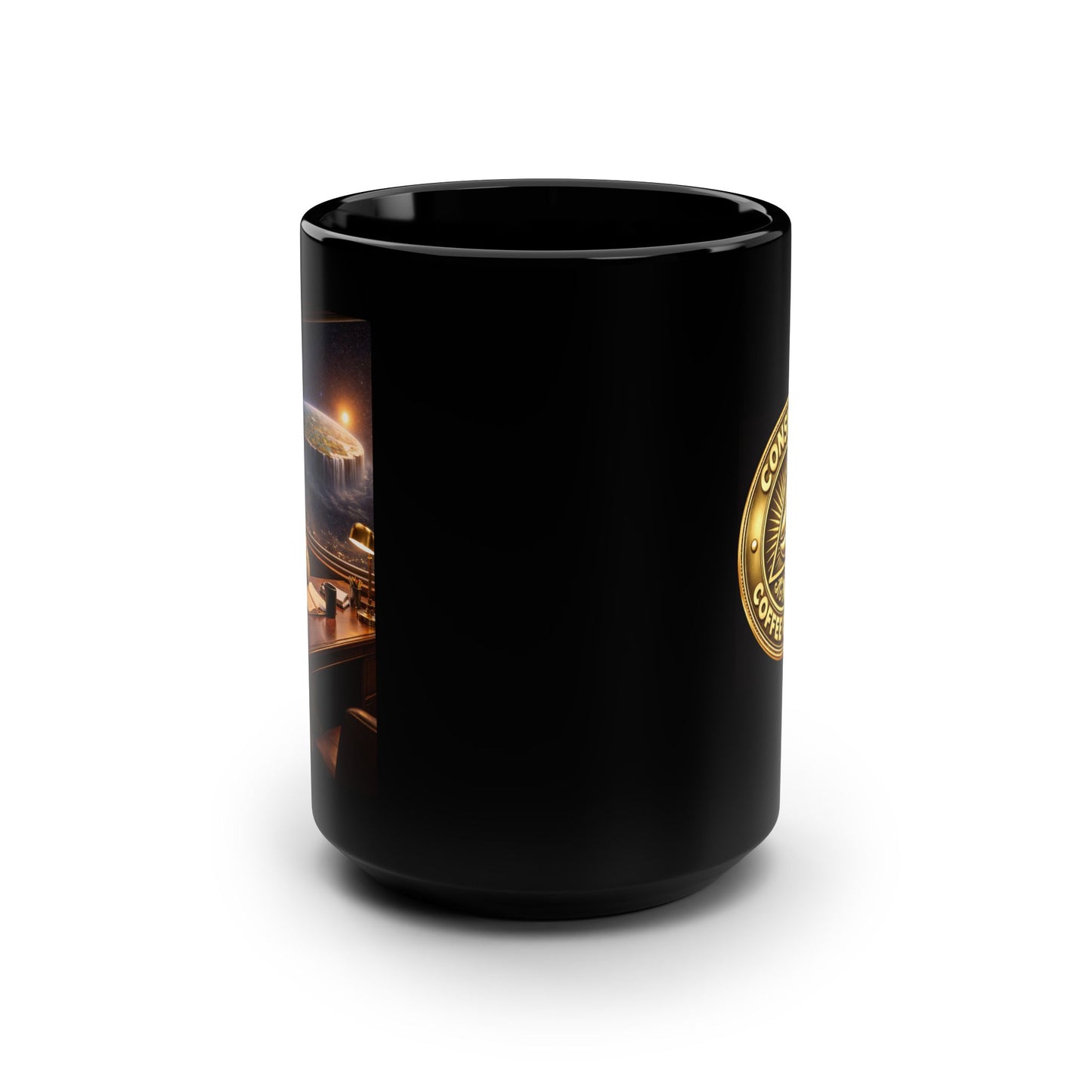 Perspective Is Everything Black Mug, 15oz