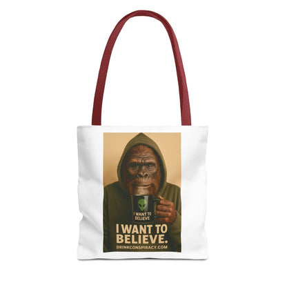 I want to Believe Tote Bag (AOP)