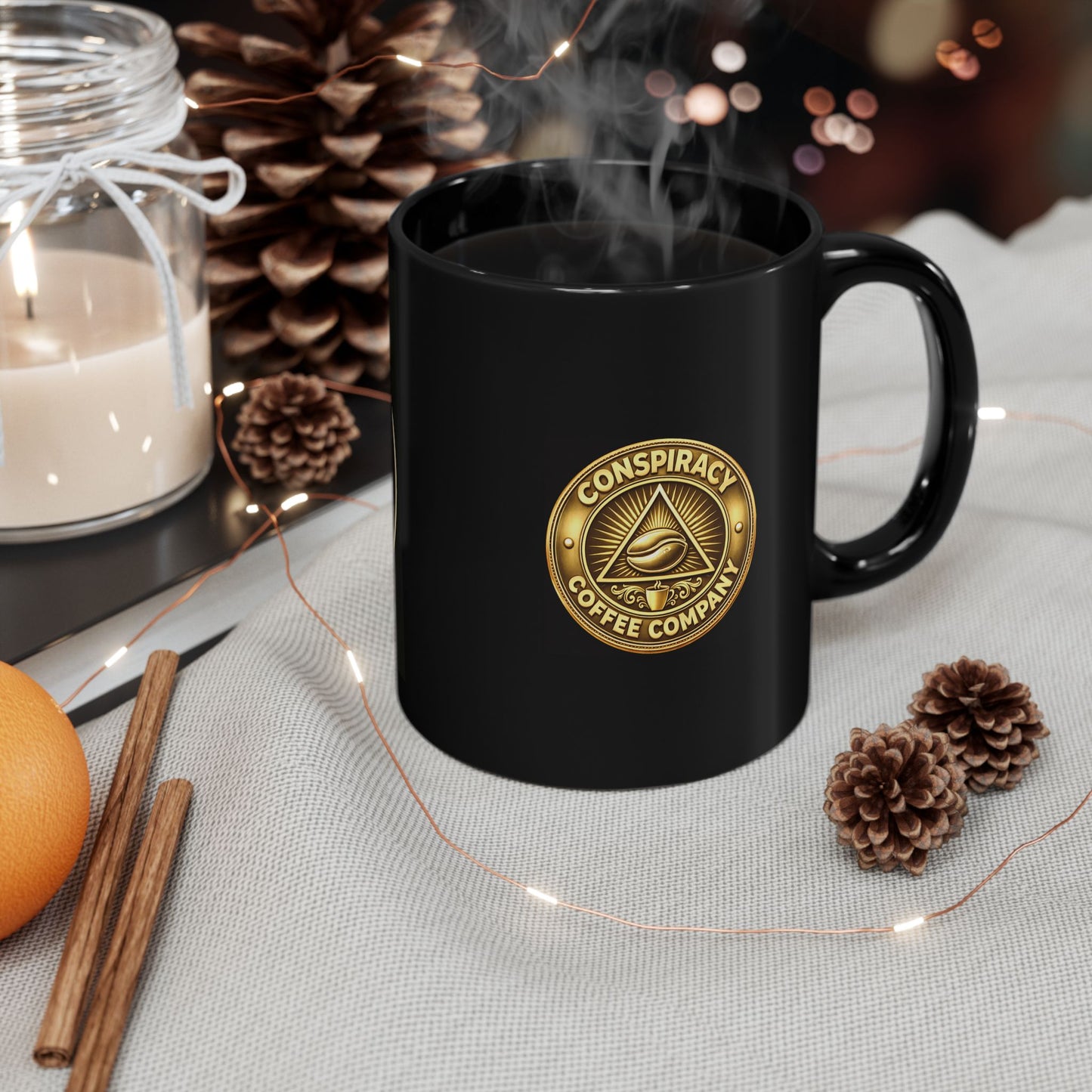 Conspiracy Coffee Company Black Mug (11oz, 15oz)