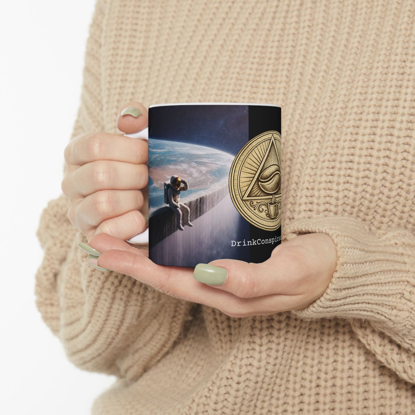 I want to Believe Edge of The Earth Ceramic Mug, (11oz, 15oz)
