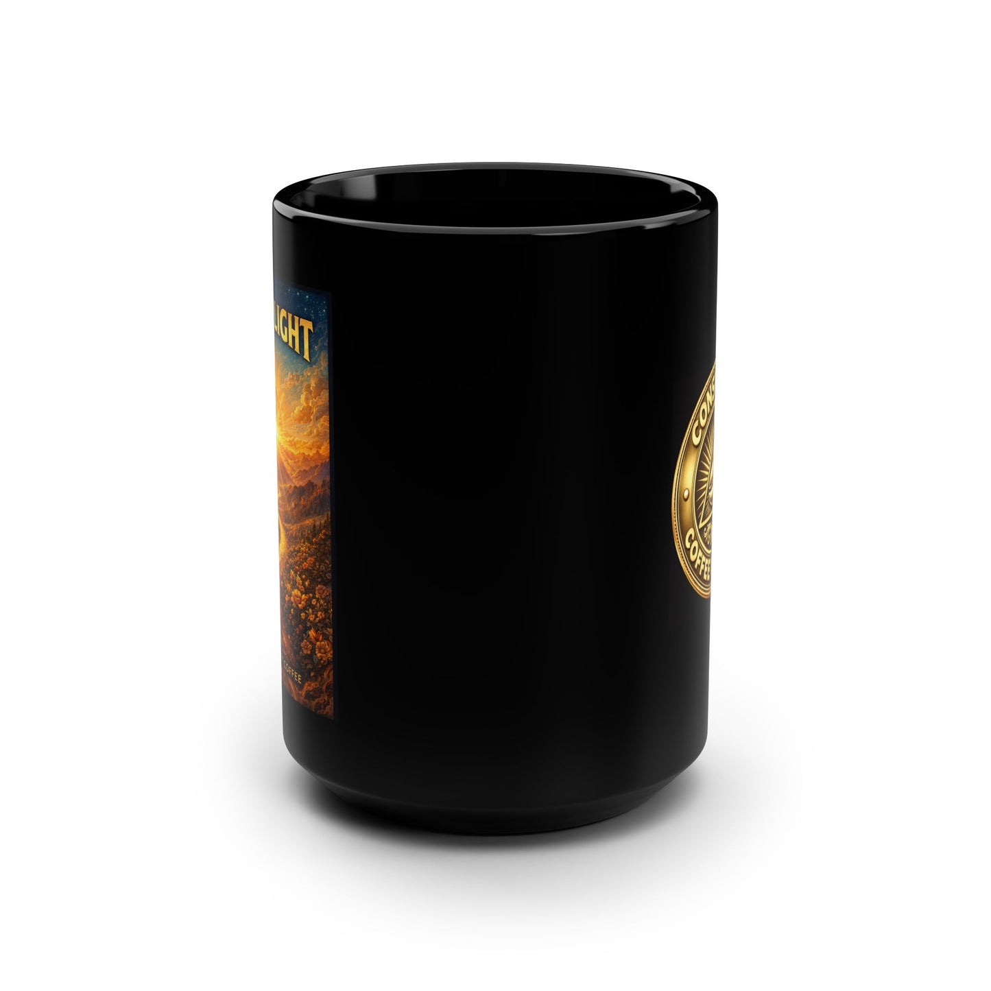 First Light Black Mug, 15oz