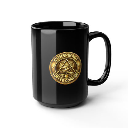 Shared Silence™ Black Mug, 15oz