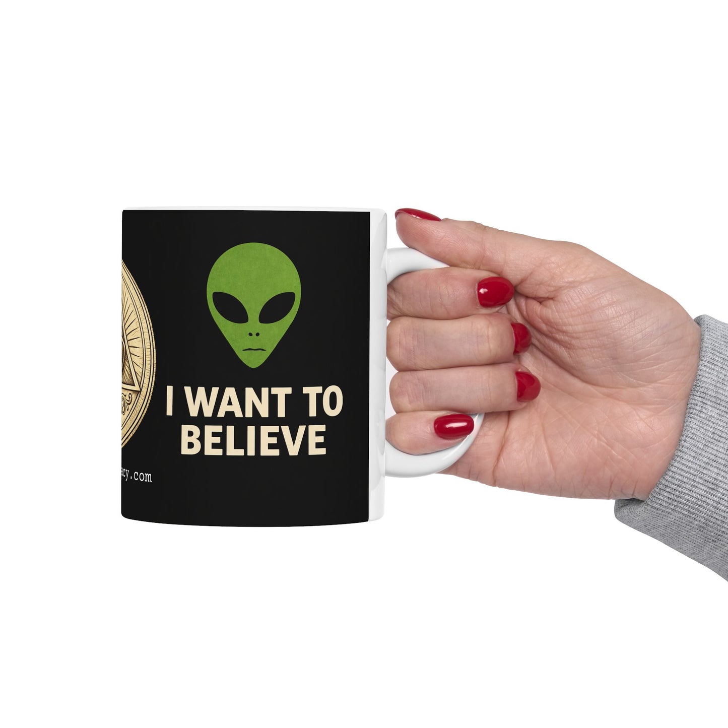 I want to Believe Edge of The Earth Ceramic Mug, (11oz, 15oz)