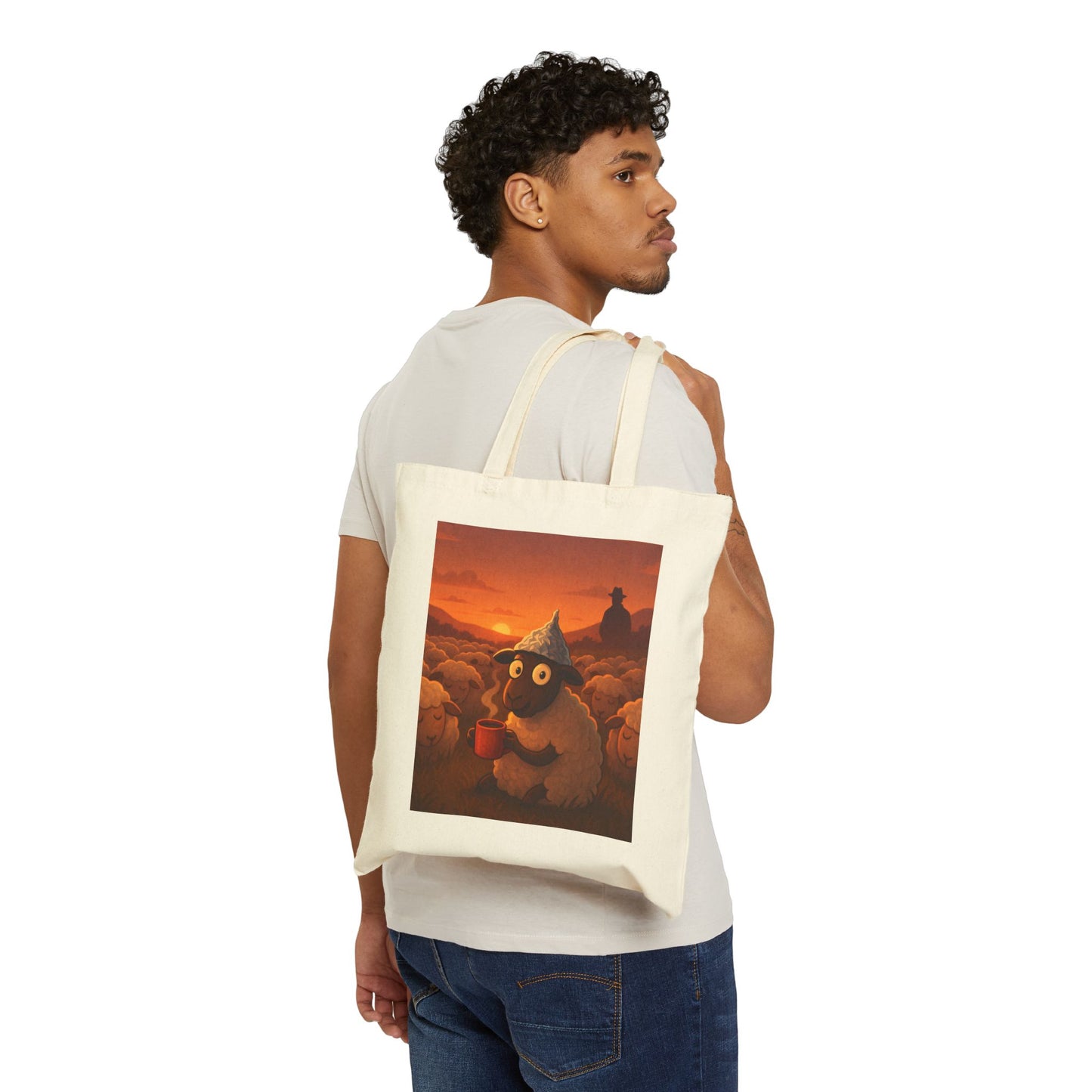Wake Up Sheeple Cotton Canvas Tote Bag