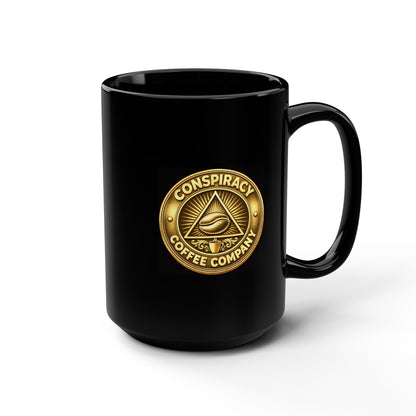 Polar Descent Black Mug, 15oz