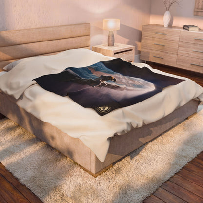 Beyond the Map Velveteen Plush Blanket