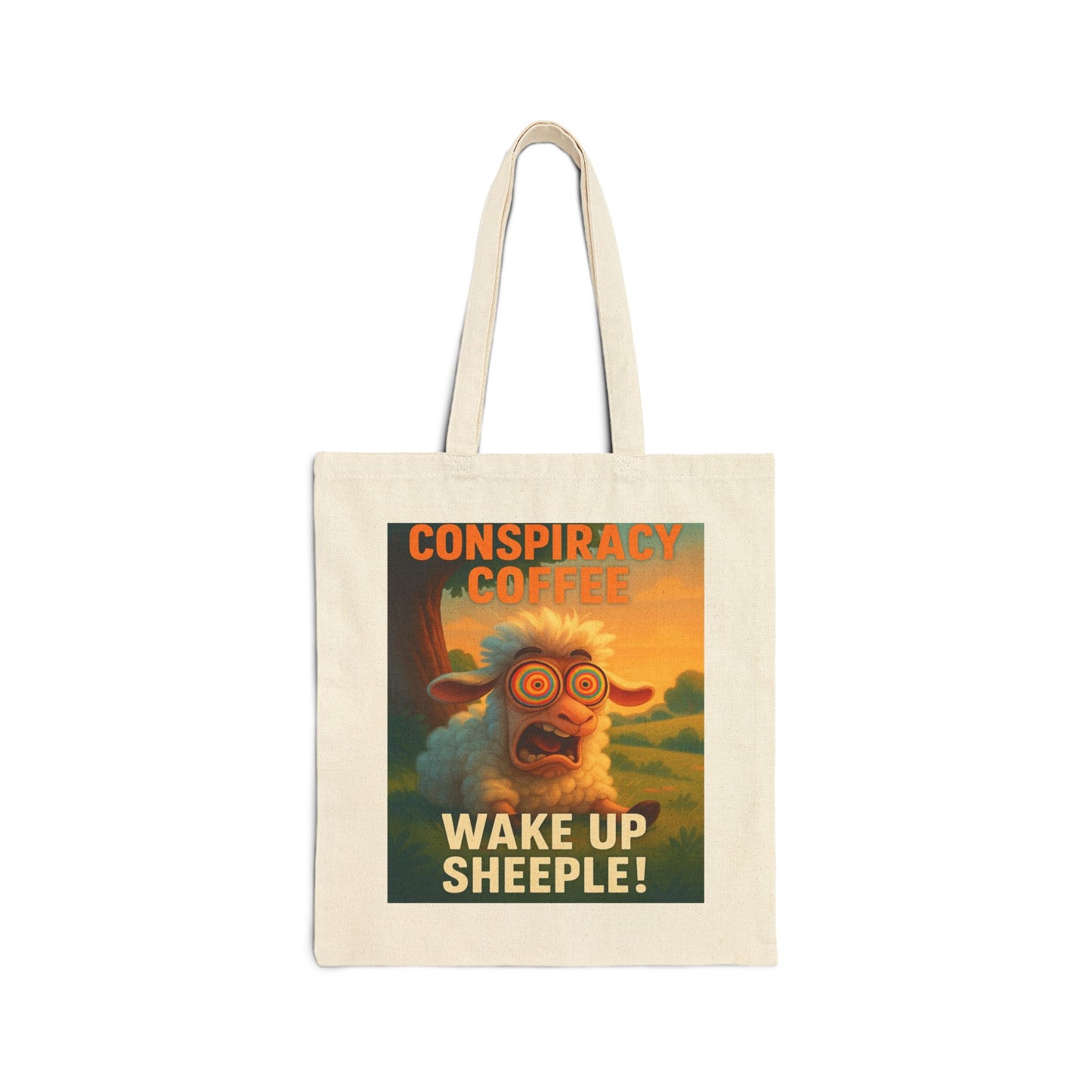 Wake Up Sheeple Cotton Canvas Tote Bag