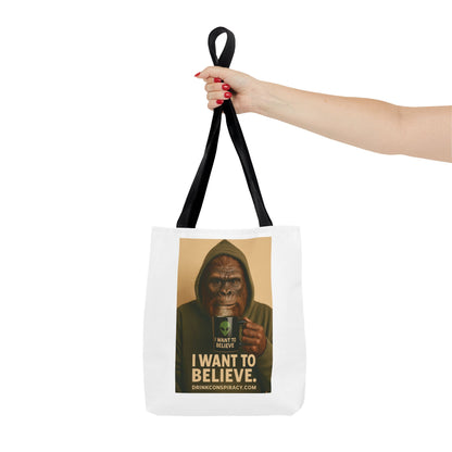 I want to Believe Tote Bag (AOP)