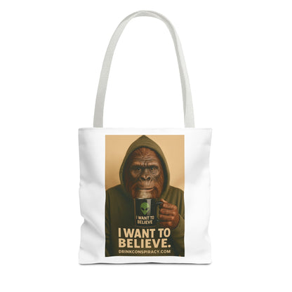 I want to Believe Tote Bag (AOP)