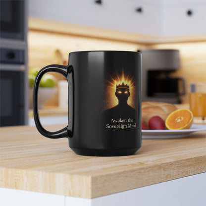 Sovereign Mind™ Black Mug, 15oz