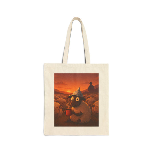 Wake Up Sheeple Cotton Canvas Tote Bag