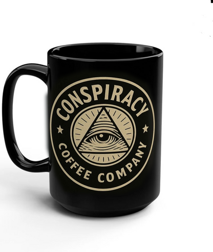 Conspiracy Coffee Company Black Mug (11oz, 15oz)