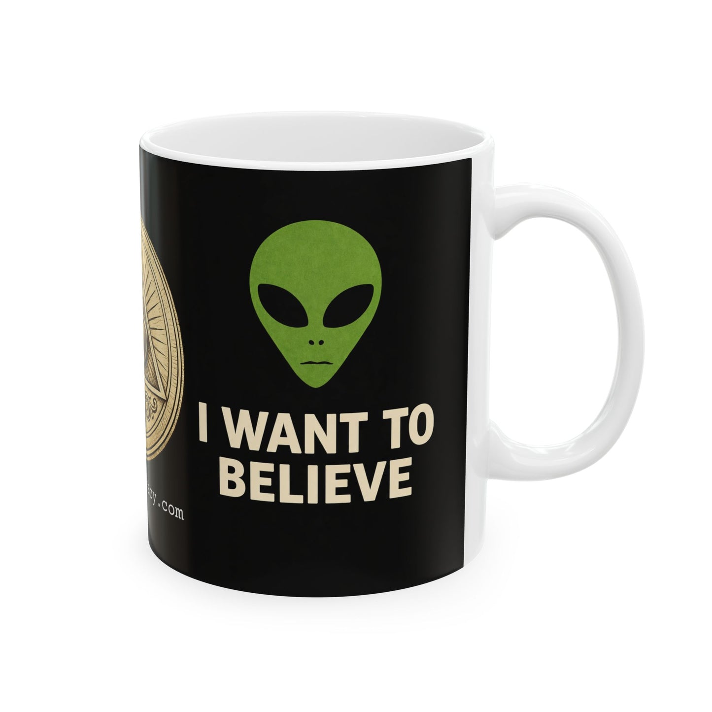 I want to Believe Edge of The Earth Ceramic Mug, (11oz, 15oz)