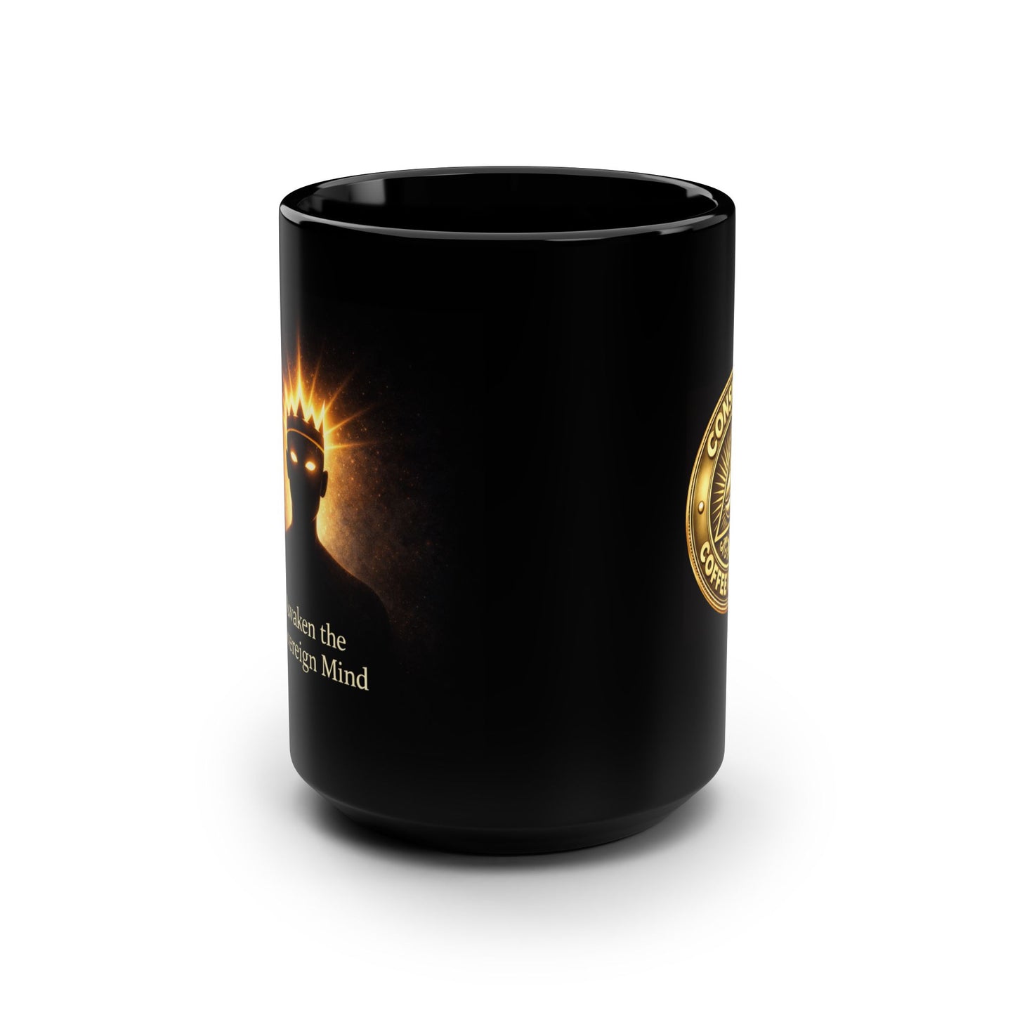 Sovereign Mind™ Black Mug, 15oz