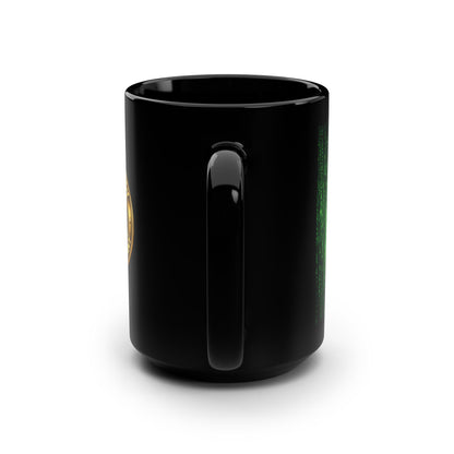 “Wake Up Sheeple!” Matrix Meme MugBlack Mug, 15oz