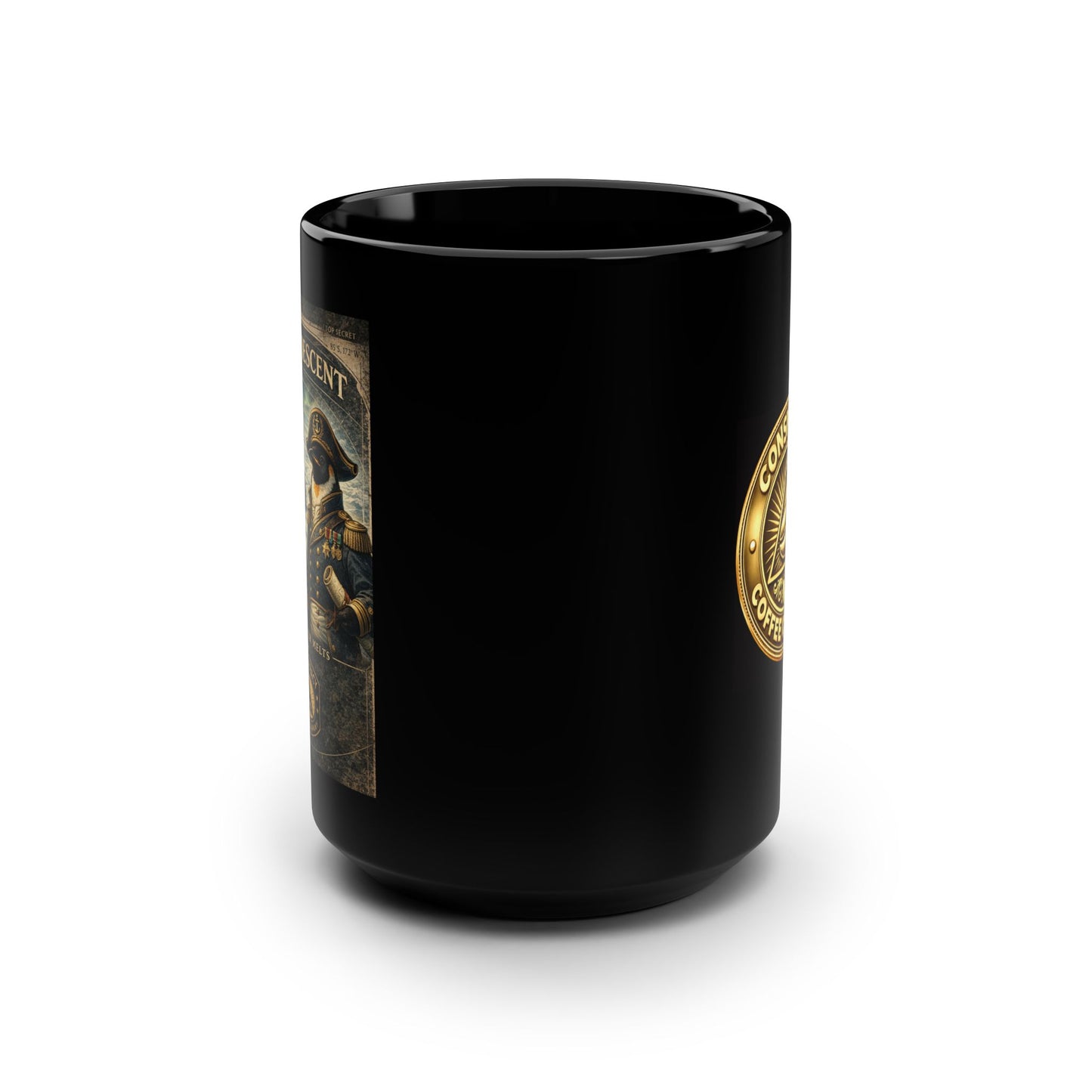 Polar Descent Black Mug, 15oz