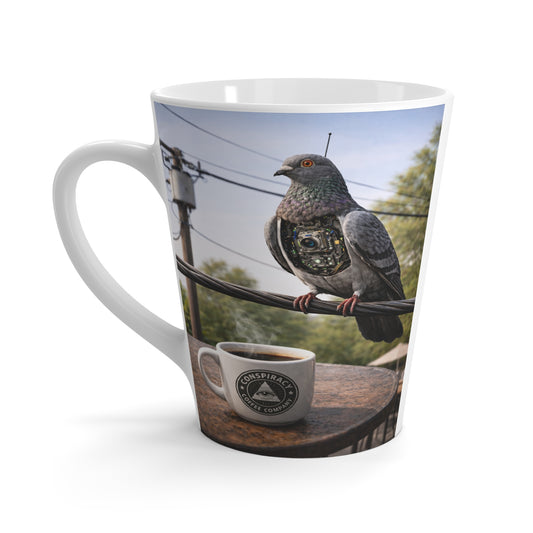 “Government Surveillance Pigeon” Latte Mug ☕🐦📡