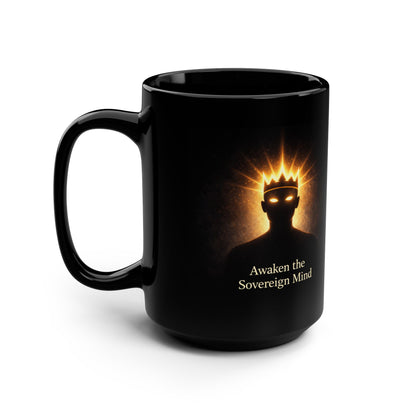 Sovereign Mind™ Black Mug, 15oz