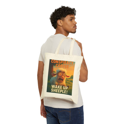 Wake Up Sheeple Cotton Canvas Tote Bag