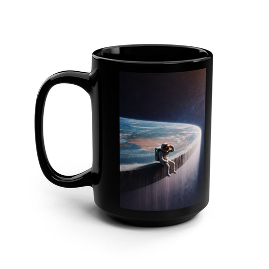 End of The Map™ meme Black Mug, 15oz