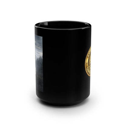 Because Adulting Is Hard Black Mug, 15oz