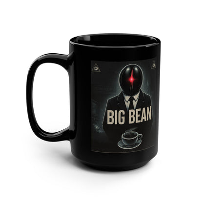 Big Bean Black Mug, 15oz