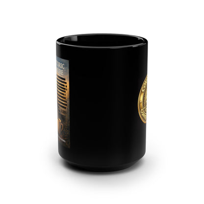 Prehistoric Disclosure Black Mug, 15oz